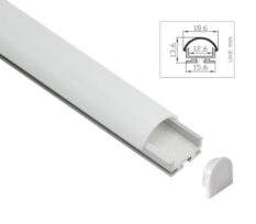 Dana 12mm Aluprofil LED-Stripe 1m Innfelt
