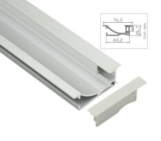 Cleo 12mm Stripe Aluprofil LED 1M Innfelt