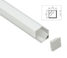 Maxi 4K 12 Led Aluprofil Hjørne 1M