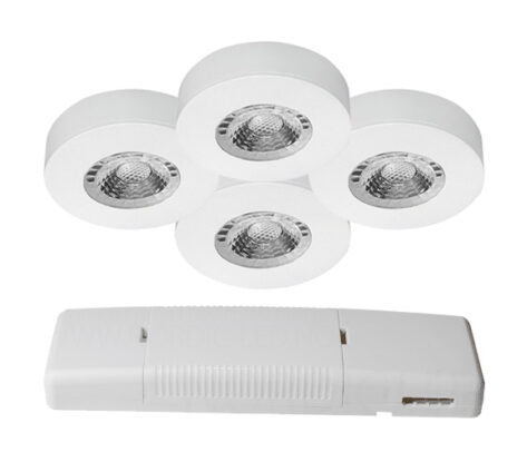 NP Juno 2700K 4W LED Matt Hvit Komplett 4-Pk