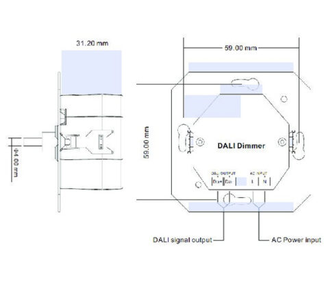 dali vridimmer dimensjon