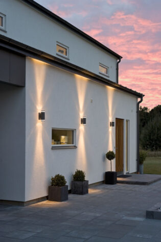 Modena Vegglampe opp ned GU10 Sort 2