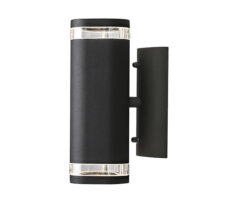 Modena Vegglampe Opp/Ned GU10 Sort