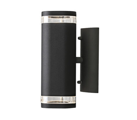 Modena Vegglampe Opp/Ned GU10 Sort