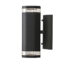 Modena Vegglampe Opp/Ned GU10 Sort