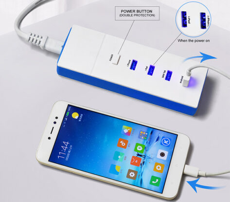 Nordic 4 USB Smart Charger med stikkontakt 2