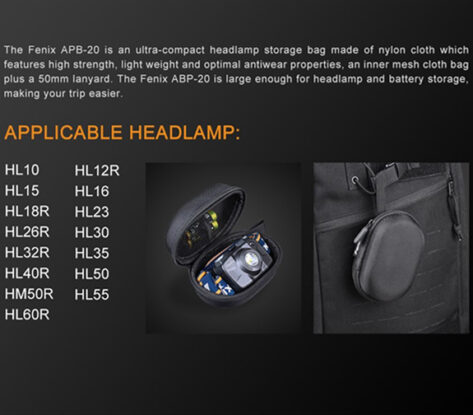 FENIX APB-20 VESKE FOR HODELYKT 2
