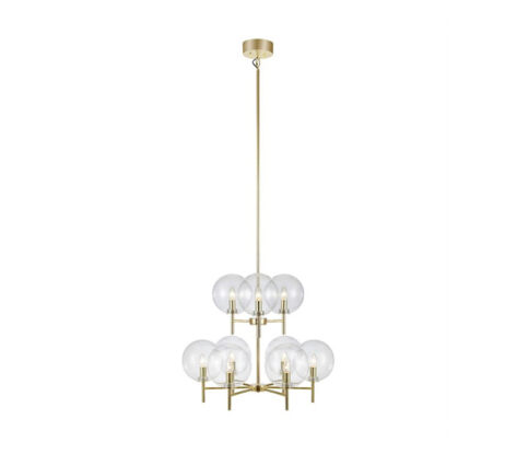 CROWN Pendant 9L Brass Clear 2