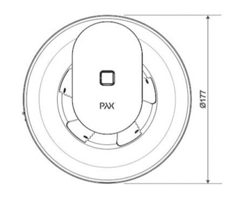 Pax Calima Baderomsvifte Sort m App-Styring 3