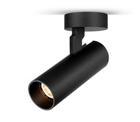NP ProLine Utenpåliggende Takspot 10W WarmDim Sort