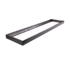 Sort Ramme for LED Panel 120x30cm med Hurtig Montering