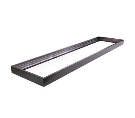 Sort Ramme for LED Panel 120x30cm med Hurtig Montering
