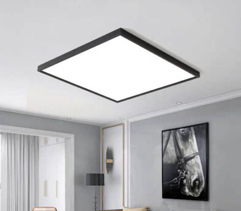 Sort Ramme for LED Panel 60cm med Hurtig Montering 4