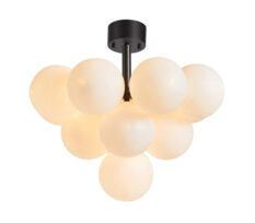 Merlot Taklampe 13L Hvit/Sort