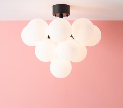 Merlot Taklampe 13L Hvit Sort 2