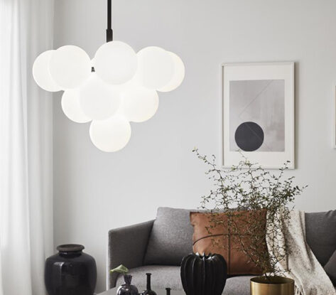 MERLOT Pendant 13L Black White 3