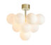 Merlot Taklampe 13L Hvit/Messing