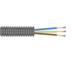 Ferdigtrukket K-rør Ø16mm med PN 3G2,5mm2 Metervare