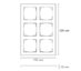 SG Ramme Hvit 2x3 1