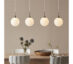 Quattro XL Taklampe 4L Stal Hvit 2