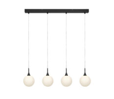 Quattro XL Taklampe 4L Sort Hvit 1