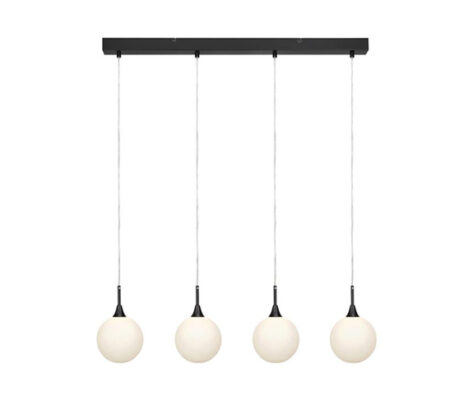 Quattro XL Taklampe 4L Sort Hvit 1