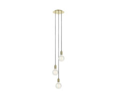 Sky Taklampe 3L Rund Messing 1