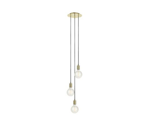 Sky Taklampe 3L Rund Messing 1
