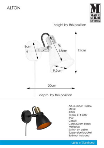ALTON Wall 1L Black 3