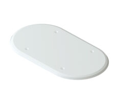 R-Line Vegglokk 2-Hull Hvit
