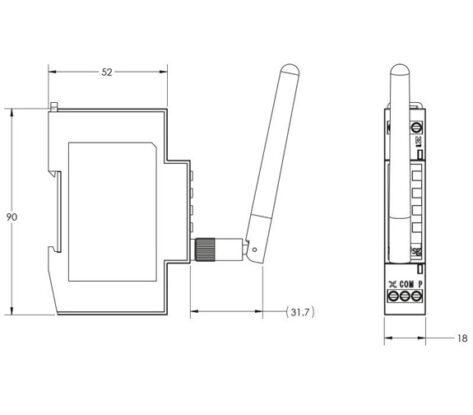 SG LEDDIM SMART DIN 2-POL 2