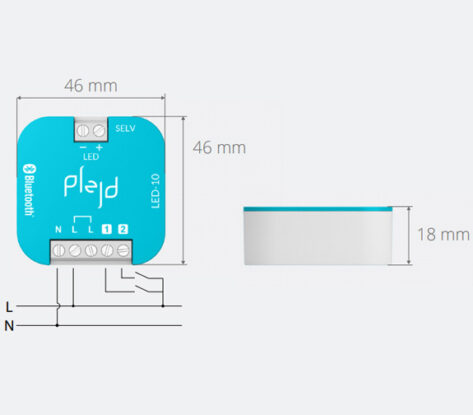 Plejd LED Driver 10W 12V 24V Bluetooth MESH 1