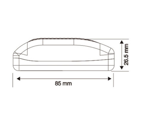 NP Zorro LED Downlight Firkant driver