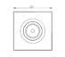 Firkant Downlight 9W WarmDim matt