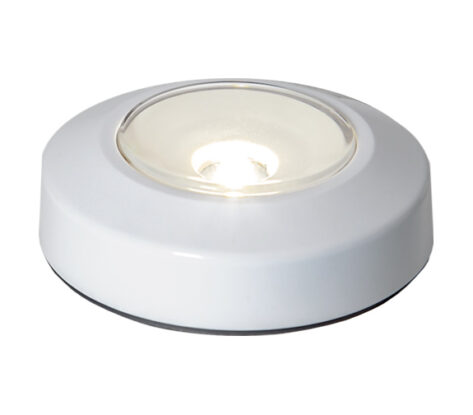 Nattlampe m/Push 3000K 36lm 0,23W Hvit