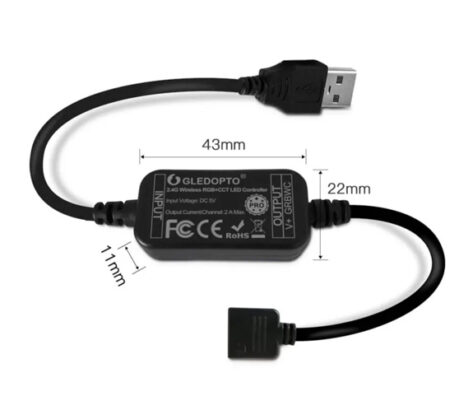 Gledopto RGB LED Strips Zigbee 2M 3