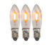 Res.pære Universal LED E10 23-55V 0,2W 5,5lm 2100K klar 3-pk