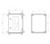 Veggskap polyester IP66 600 400 230 u mont plate 2