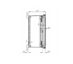 Veggskap polyester IP66 600 400 230 u mont plate 3