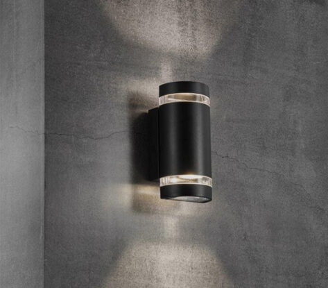 FOCUS Vegglampe Sort 2