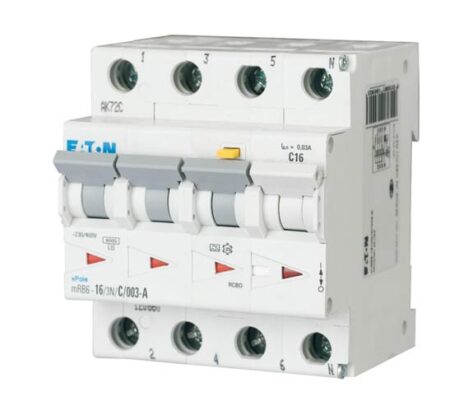 EATON Jordfeilautomat mRB6-3N/C/003-A 4pol