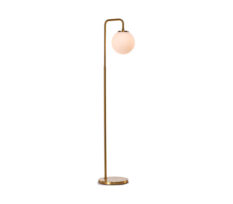 Elisa Gulvlampe E14 m/Glass Messing