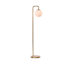 Elisa Gulvlampe E14 m/Glass Messing