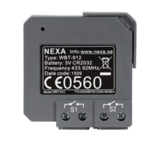 Trådløs 2-Kanals Sender WBT-912 Nexa