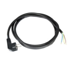 Nordic Products Nettkabel 3G1mm2 m/Jord m/Støpsel 1m Sort