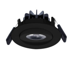 NP Eco LED Downlight 2700K 8W IP44 Matt Sort