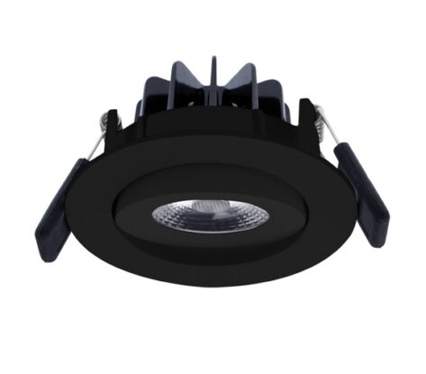 NP Eco LED Downlight 2700K 8W IP44 Matt Sort