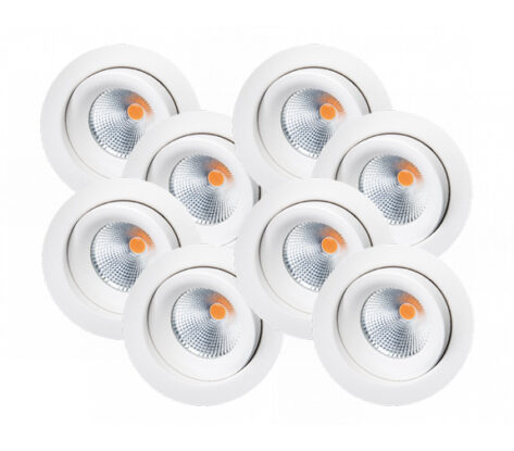 SG Junistar Eco Isosafe Hvit 6W DimToWarm 8-Pack