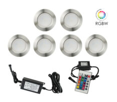 NP LED Trappelys Rund 6*0,5W RGBW IP67 Dimbar Komplett set