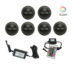 NP Terrassebelysning B5 12 X 0,4W RGBW IP65 Sort Dimbar